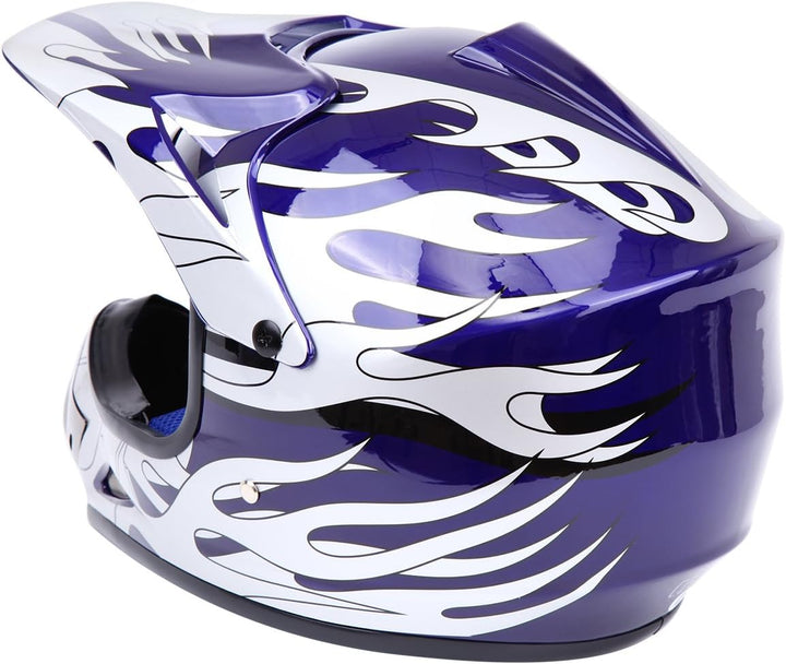 Samger DOT Jugend Kinder Off Road Helm Motocross Helm Dirt Bike ATV Motorradhelm Handschuhe+Brille M
