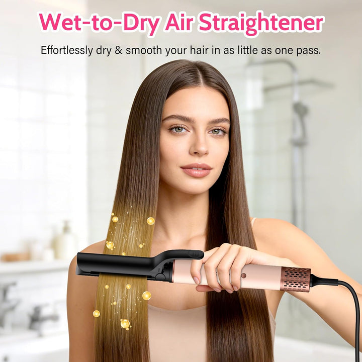 6 in 1 Hochgeschwindigkeit Hairstyler, 1400W Airstyler, Lonen Warmluftbürste, Rundbürstenföhn mit Lo