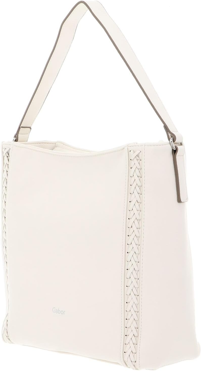 Gabor Damen Jolene Schultertasche 26 x 12 x 29 (LxBxH) Off White, 26 x 12 x 29 (LxBxH) Off White