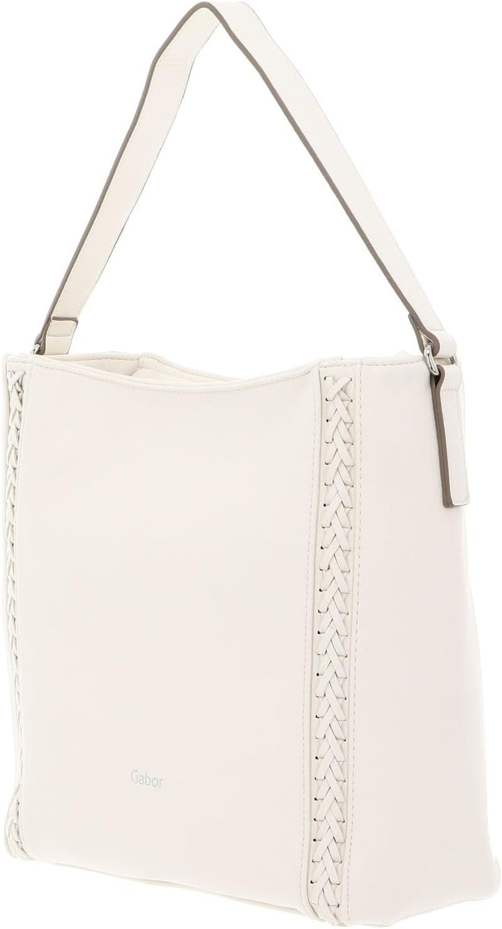 Gabor Damen Jolene Schultertasche 26 x 12 x 29 (LxBxH) Off White, 26 x 12 x 29 (LxBxH) Off White
