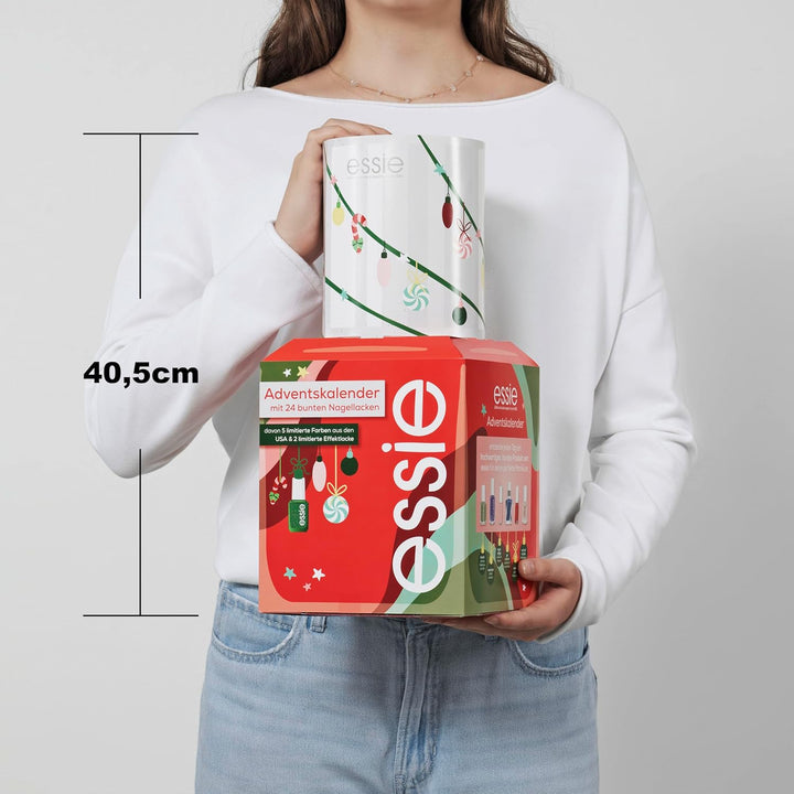 essie Adventskalender 2024 (24-teilig) – Nagellack-Set mit Nagelpflege, inkl. 7 limitierter Nagellac