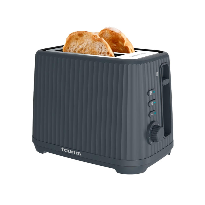 Taurus – Toaster Jonic Toast 1150W | 7 Bräunungsstufen | 3 Funktionen | 2 Schlitze | Selbstzentrieru