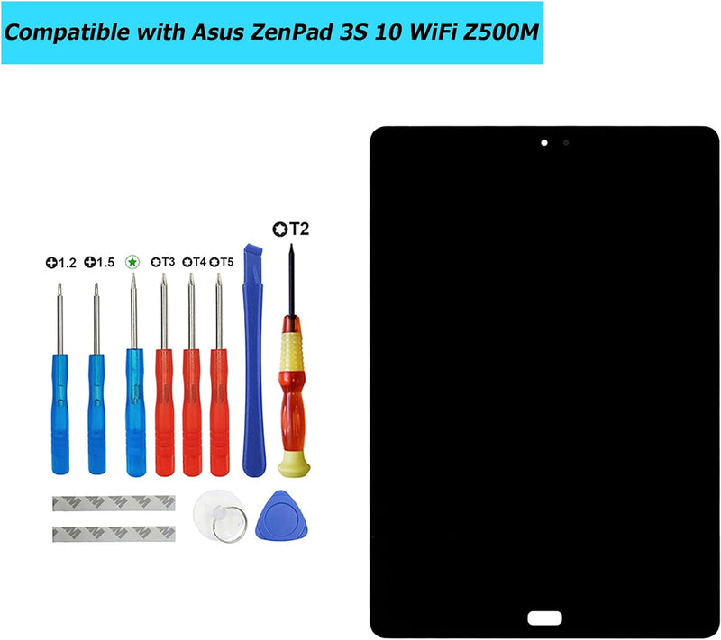 Vvsialeek Ersatz LCD Display Kompatibel Für ASUS ZenPad 3S 10 WiFi Z500M Z500 P027 9.7" LCD Schwarz