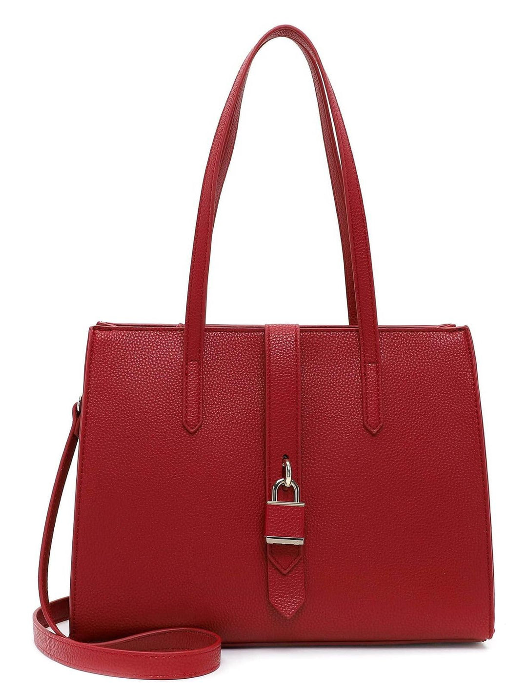 Tamaris Shopper Jasmina 31753 Damen Handtaschen Uni Einheitsgrösse Red 600, Einheitsgrösse Red 600