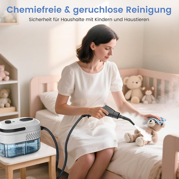 Granarbol Fettlösend Handgerät Dampfreiniger für Alles,1400ml/4Bar/105℃ Steam Cleaner,15s Schnellhei