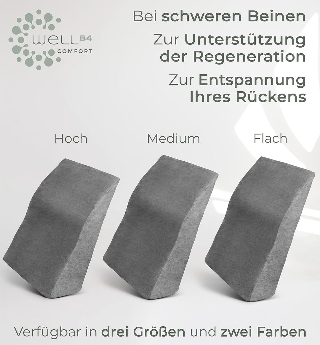Well B4 Beinerhöhungskissen zur Unterstützung von Knie und Rücken – ergonomisches Kissen, Aufstehkis