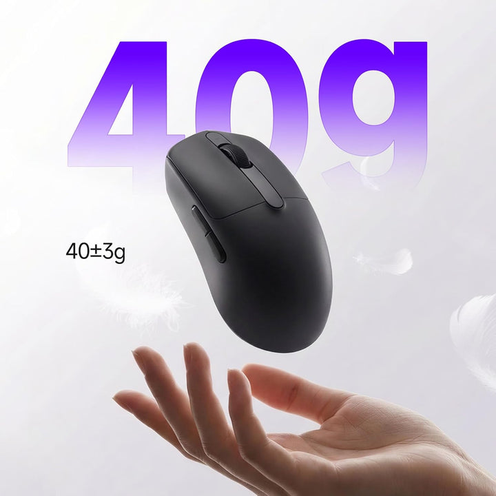 Akko Dash Max kabellose Gaming-Maus, 40g ultraleichte, PAW3395-Gaming-Sensor, kabellose (Bluetooth/2