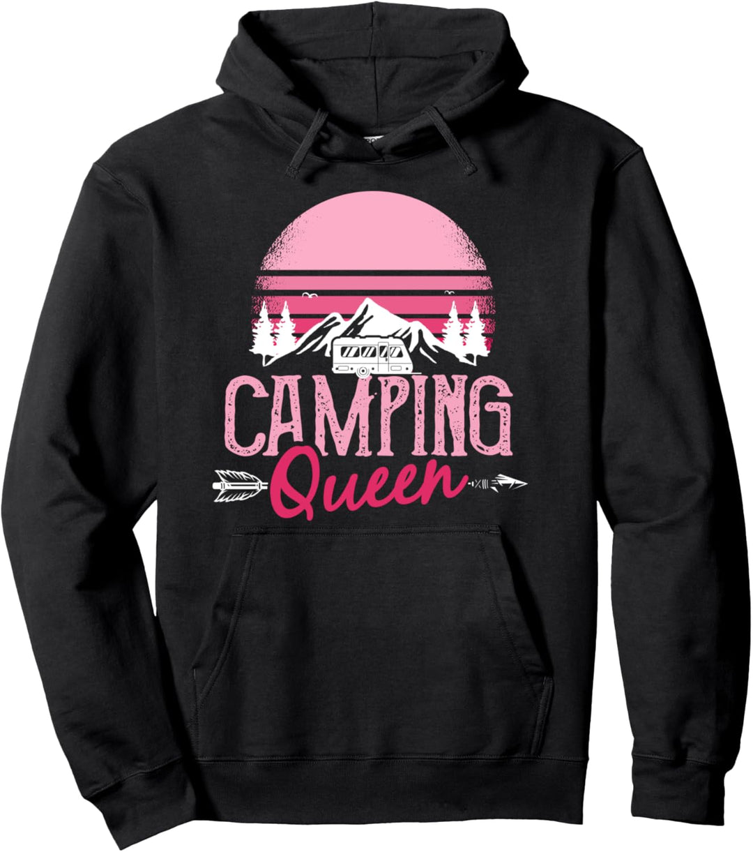 Camping Königin Campen Wohnmobil Camper Geschenk Camping Pullover Hoodie