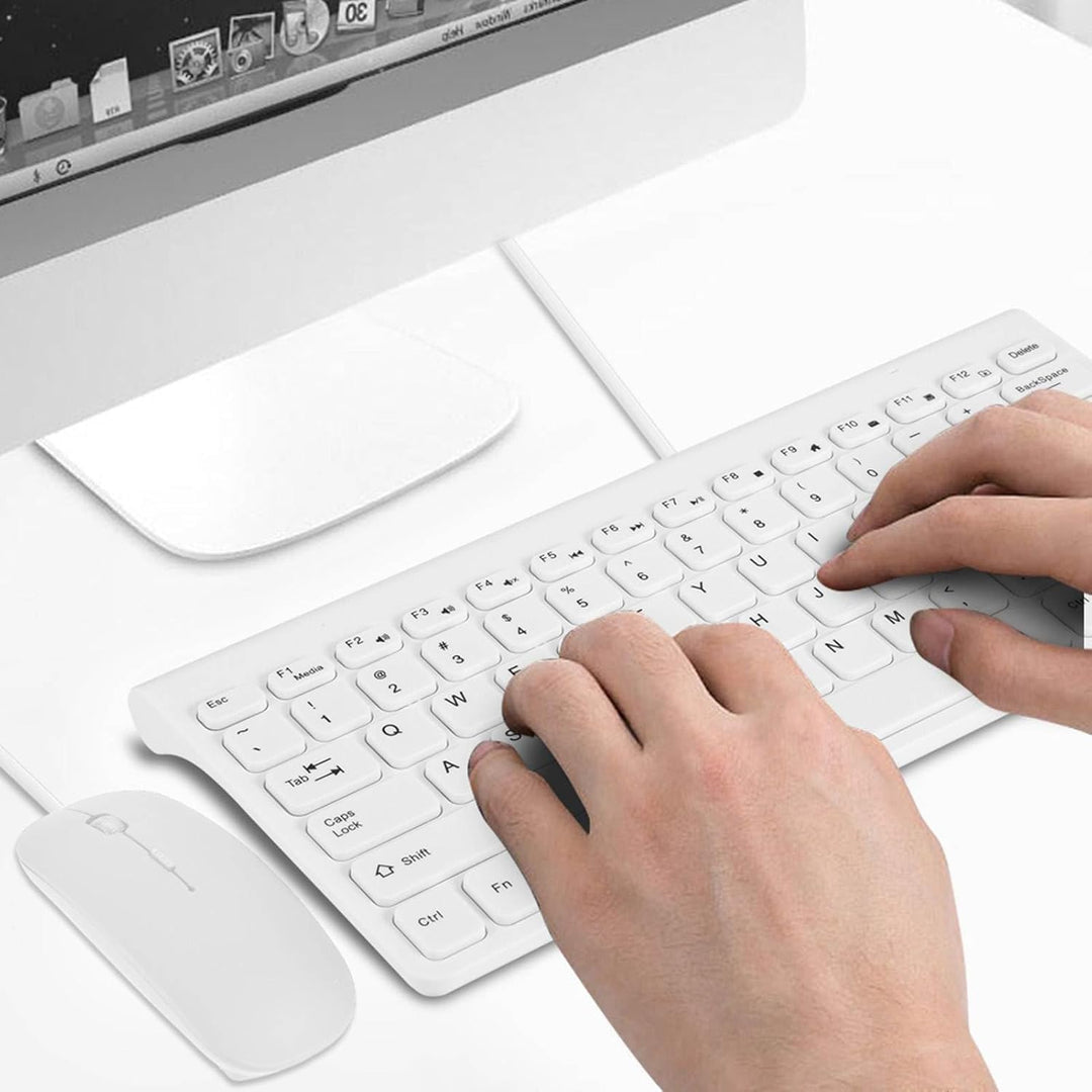 Tastatur- und Maus-Set, Tastatur und Maus, kabelgebunden, kompakte Grösse, leicht, ultradünn, USB-Ta