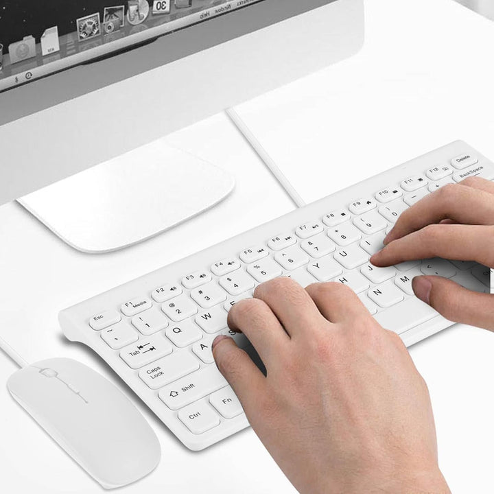 Tastatur- und Maus-Set, Tastatur und Maus, kabelgebunden, kompakte Grösse, leicht, ultradünn, USB-Ta