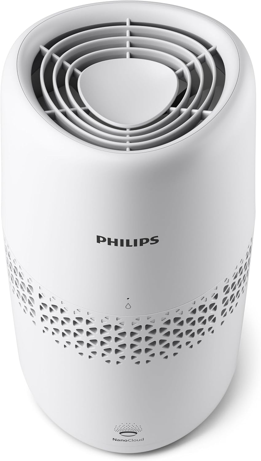 Philips Luftbefeuchtung 2000er Serie - NanoCloud-Technologie, Befeuchtet Räume bis zu 31m2, 2L Wasse