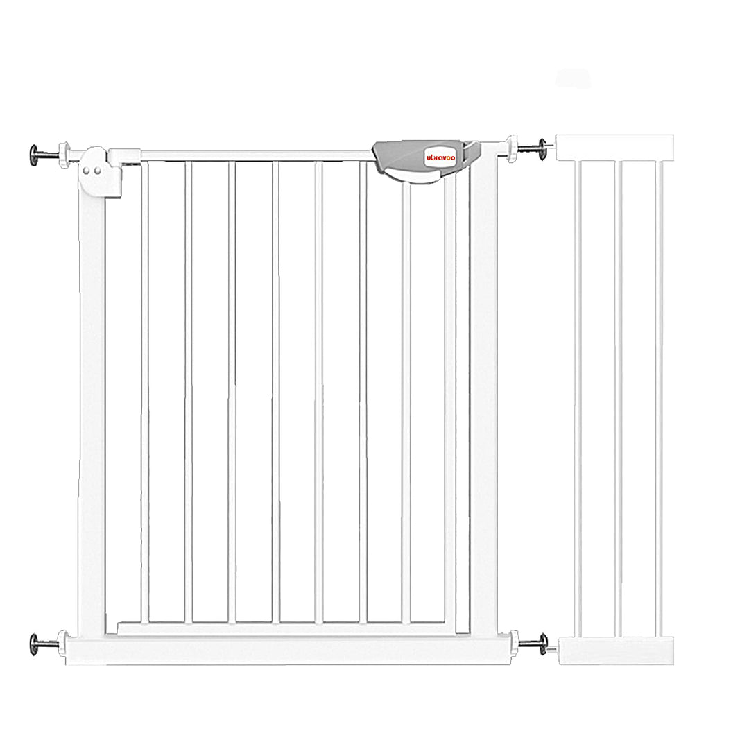 UBRAVOO Babygitter für Türen und Treppen, Höhe 100 cm, Sicherheits-Haustiergitter, Spannungstyp, aut