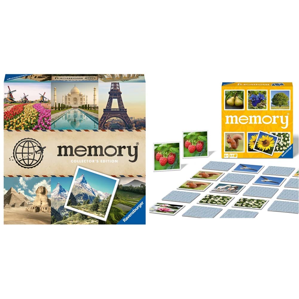 Ravensburger Collectors‘ Memory® Schönste Reiseziele – 27379 & Natur Memory - 20881 - der Spieleklas