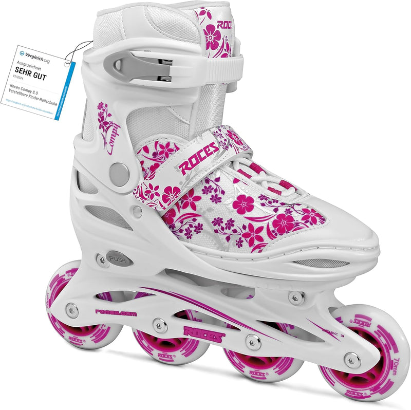 Roces Mädchen Inline-skates Compy 8.0 30-33 white/Violet, 30-33 white/Violet