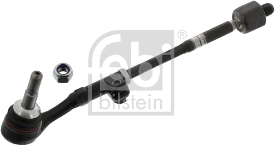 febi bilstein 27718 Spurstange mit Endstück und Sicherungsmutter , 1 Stück Vorderachse links, Vorder