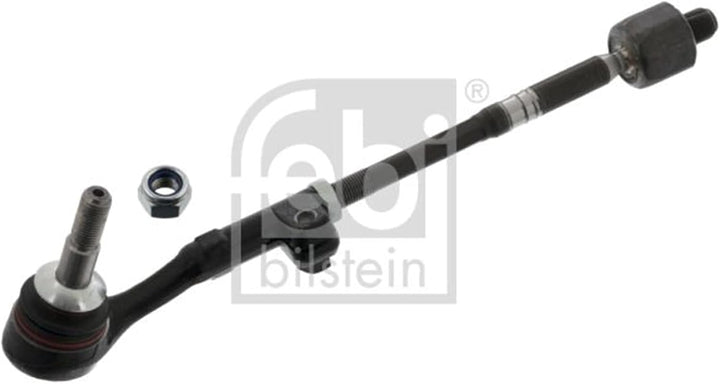 febi bilstein 27718 Spurstange mit Endstück und Sicherungsmutter , 1 Stück Vorderachse links, Vorder