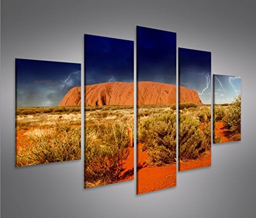 islandburner Bild Bilder auf Leinwand Ayers Rock V2 Australien MF XXL Poster Leinwandbild Wandbild D