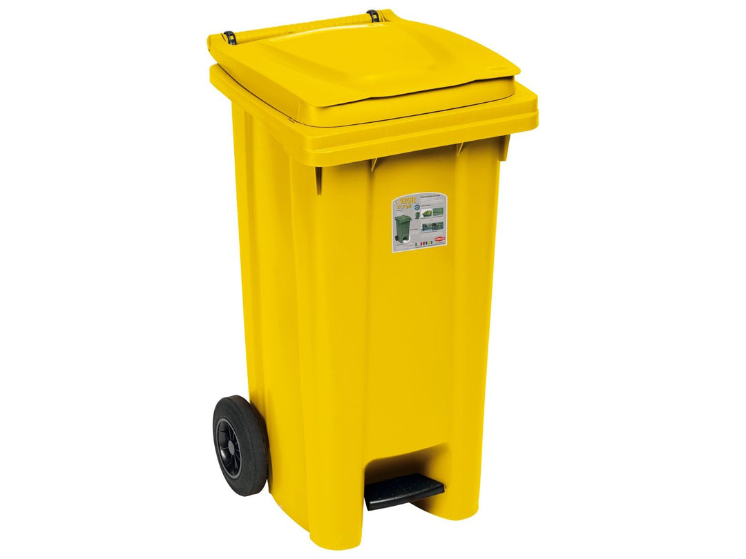 Stefanplast 643 - Mülltonne 48 x 55 x 94 cm gelb, 48 x 55 x 94 cm Gelb