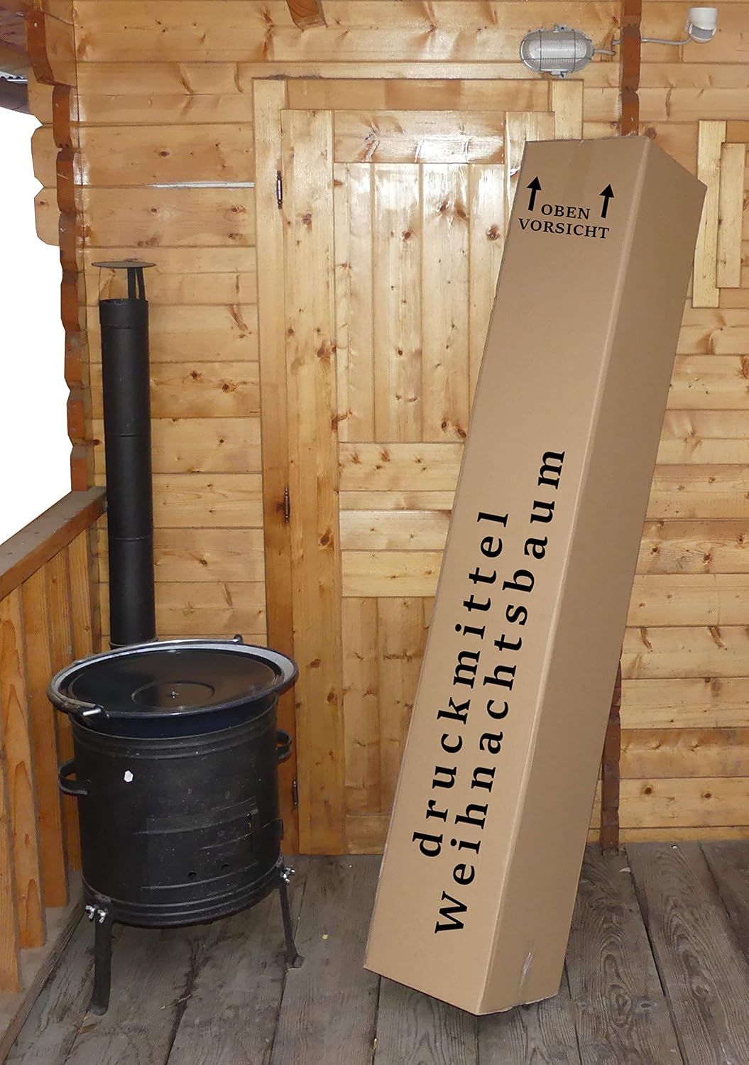 Echter Weihnachtsbaum - Nordmanntanne - frisch geschlagen Christbaum Tannenbaum (Tanne, 80-100 cm)