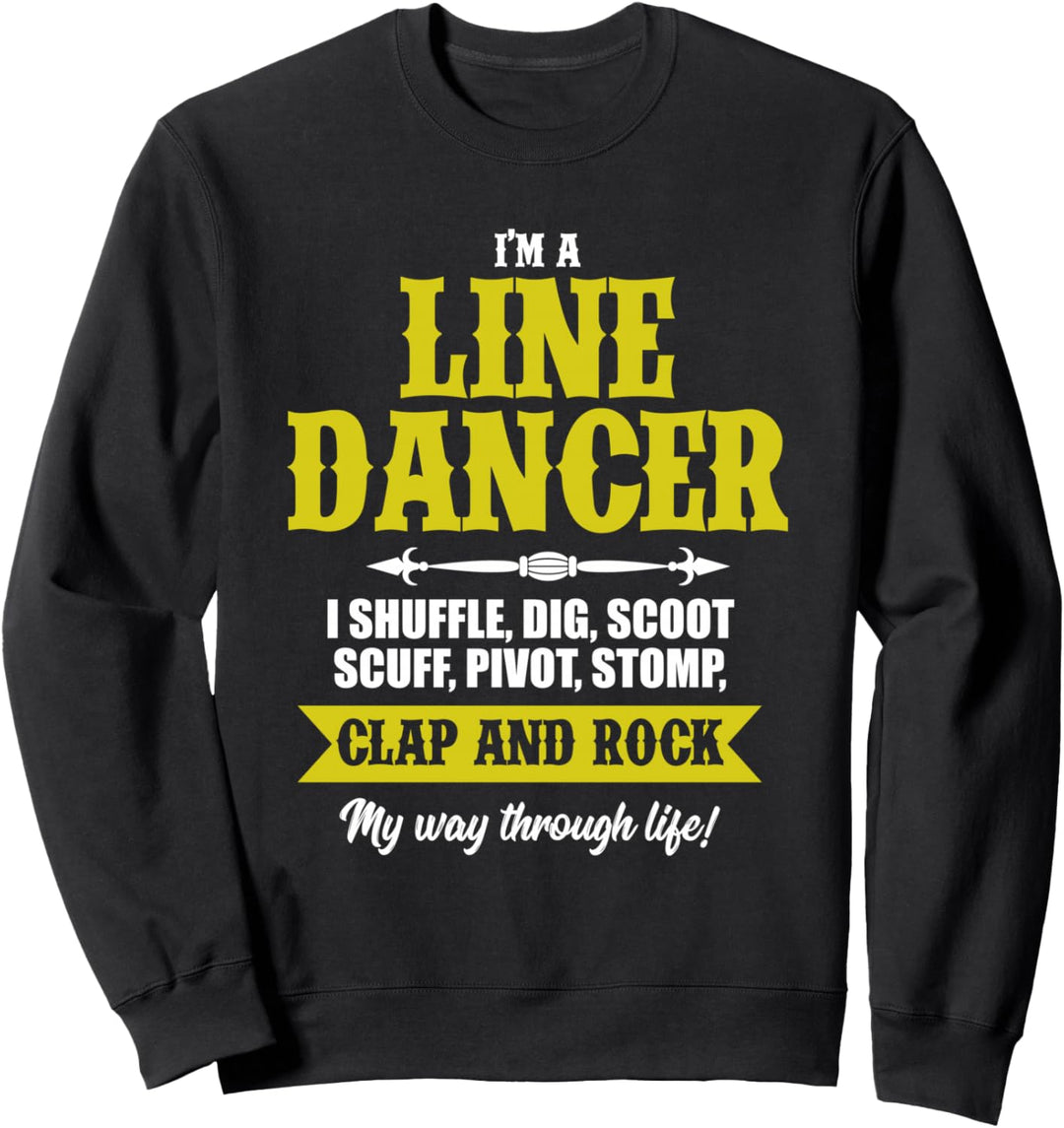 Linedance Tänzer Line Dancer Rocken Musik Tänzer Geschenk Sweatshirt