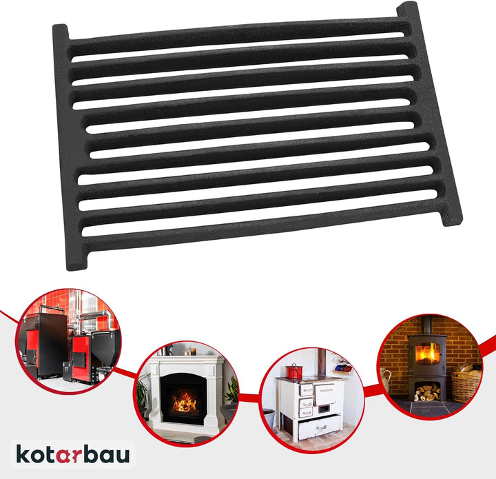 KOTARBAU Kaminrost 32 x 21,5 cm Kaminofen Ascherost Rost Tafelrost Ofengitter Kamin Ersatzteile Zube