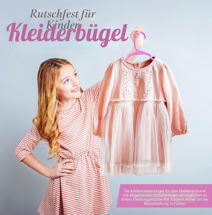 Utopia Home Packung mit 20 Kinderkleiderbügeln - 11,5“ Baby- und Kinderkleiderbügel aus Kunststoff f