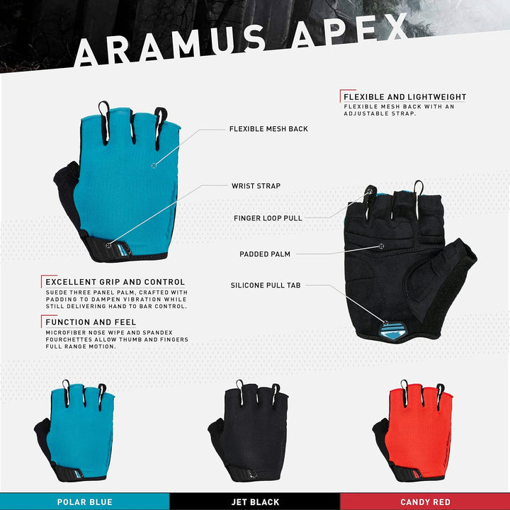 Lizard Skins Unisex Aramus Apex-Large-Crimson-New22 Clothes-Gloves, Crimson, L