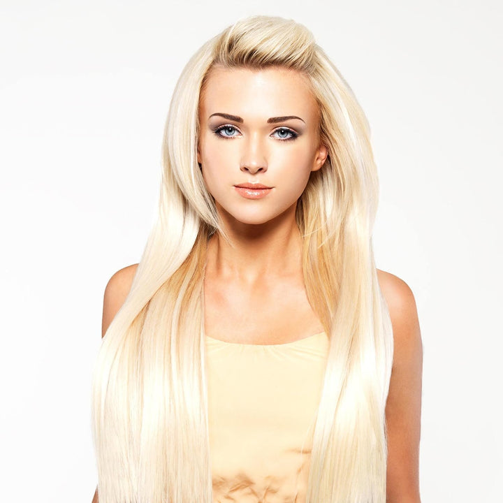 hair2heart Extensions Echthaar Bondings Glatt - 150 Strähnen 0.5g 40cm Lichtblond #60 Lichtblond 40c