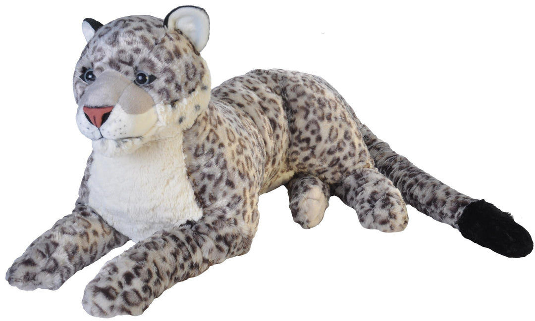 Wild Republic 18075 19551 Jumbo Plüsch Schneeleopard, grosses Kuscheltier, Plüschtier, Cuddlekins, 7