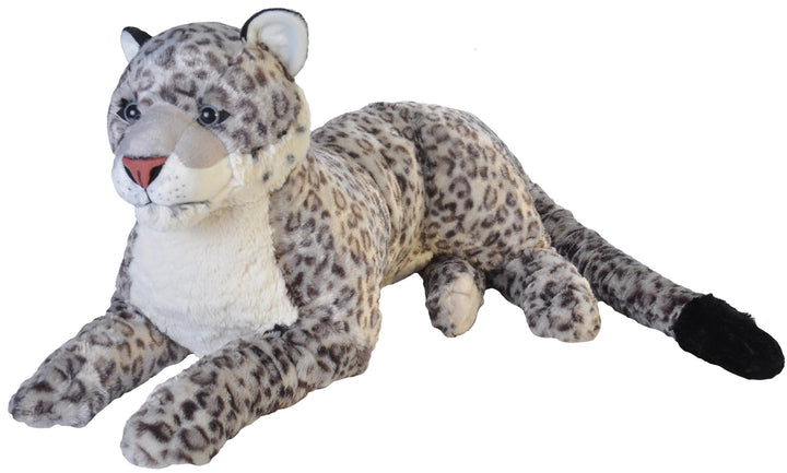 Wild Republic 18075 19551 Jumbo Plüsch Schneeleopard, grosses Kuscheltier, Plüschtier, Cuddlekins, 7
