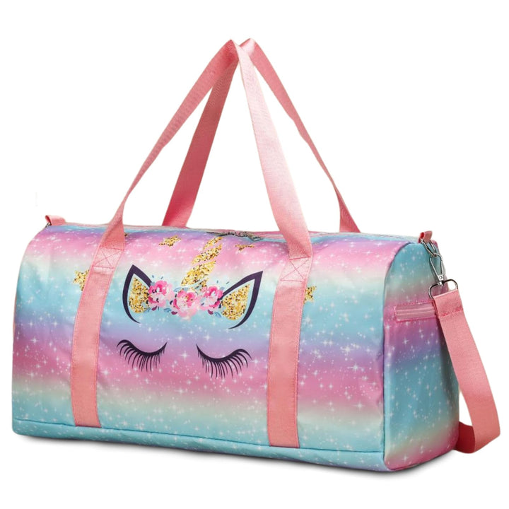 Sporttasche Kinder Reisetasche Jungen Mädchen mit Nassfach Schwimmtasche Weekender Duffle Bag Outdoo