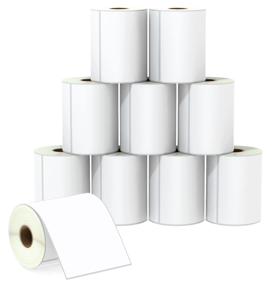 BETCKEY - 102mm x 127mm(4 in x 5 in) Perforierte Grosse Versandart Mehrzweck Thermoetiketten Kompati