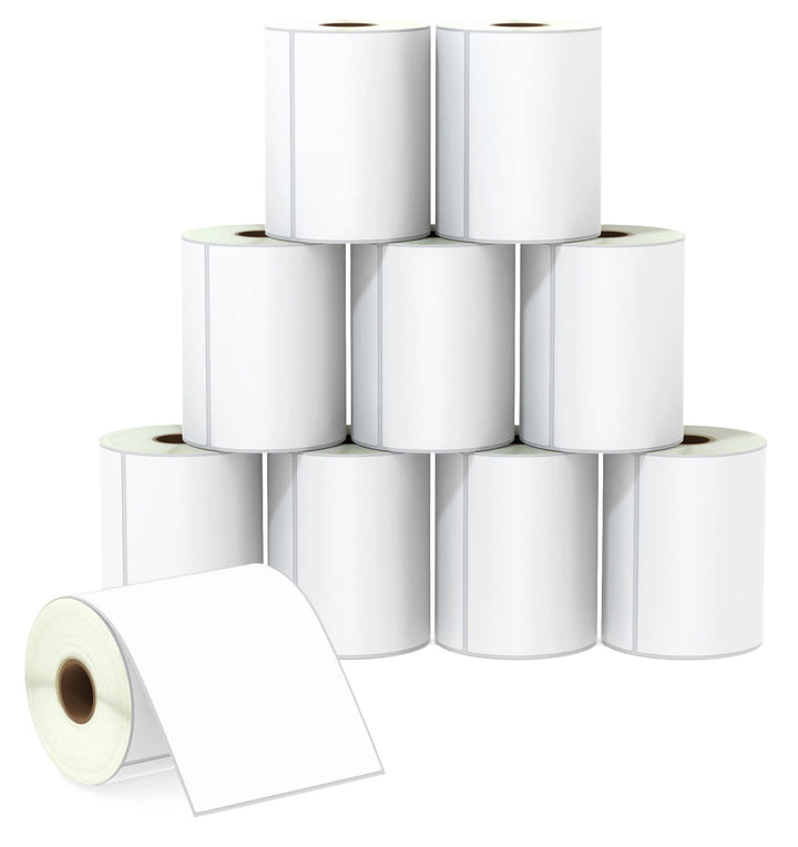BETCKEY - 102mm x 127mm(4 in x 5 in) Perforierte Grosse Versandart Mehrzweck Thermoetiketten Kompati