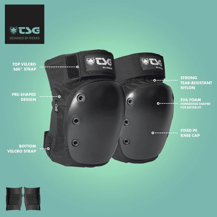 TSG Knieschoner All Terrain S Schwarz, S Schwarz