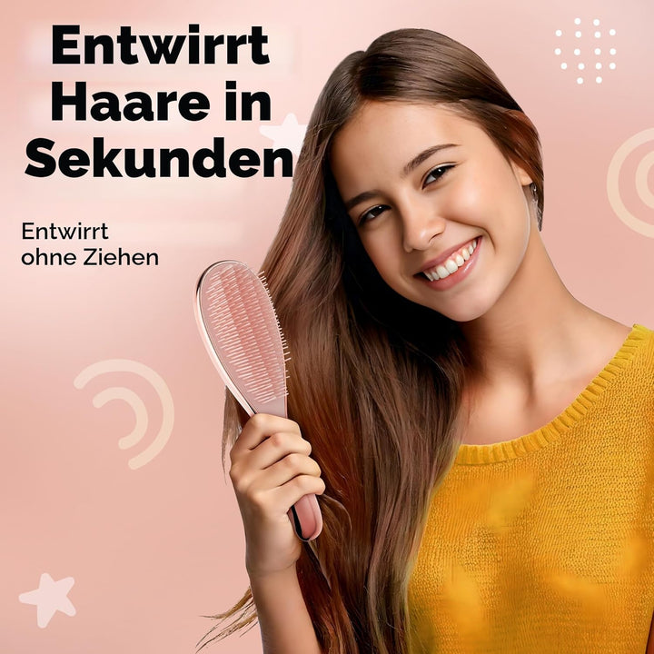 Lily England Haarpflege-Set für Teenager-Mädchen, Bürste &amp; Kamm, 6-teilig