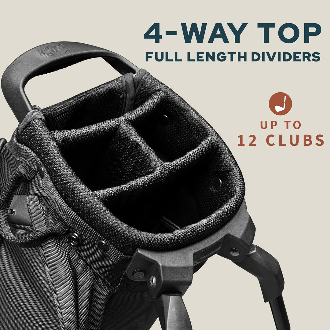 Sunday Golf EL Camino Tasche – Leichte Tasche mit Gurt und Ständer – Einfach zu tragen – Par 3 und S