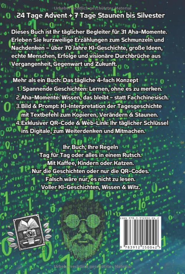 KI Adventskalender interaktiv: Edition 2025 mit 24 +7 QR Codes & Prompts, Taschenbuch