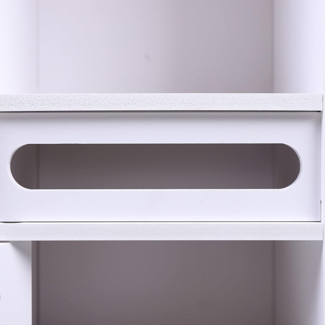 Kaichenyt Aufbewahrungsschrank Schmal, mit 3 Fächern Badschrank Schmal für Flur Küche Bad Wohnzimmer