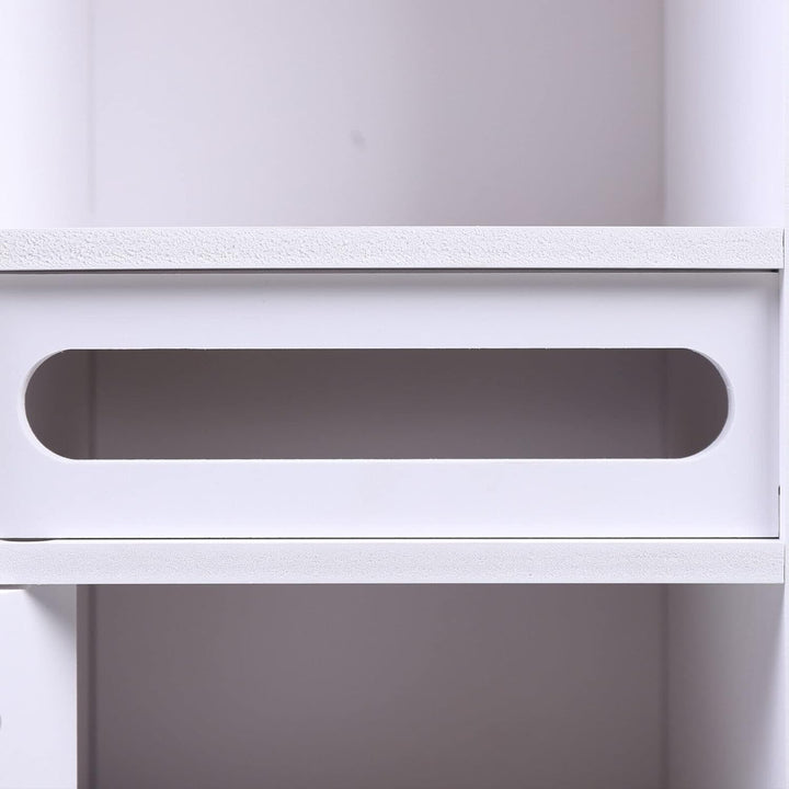 Kaichenyt Aufbewahrungsschrank Schmal, mit 3 Fächern Badschrank Schmal für Flur Küche Bad Wohnzimmer