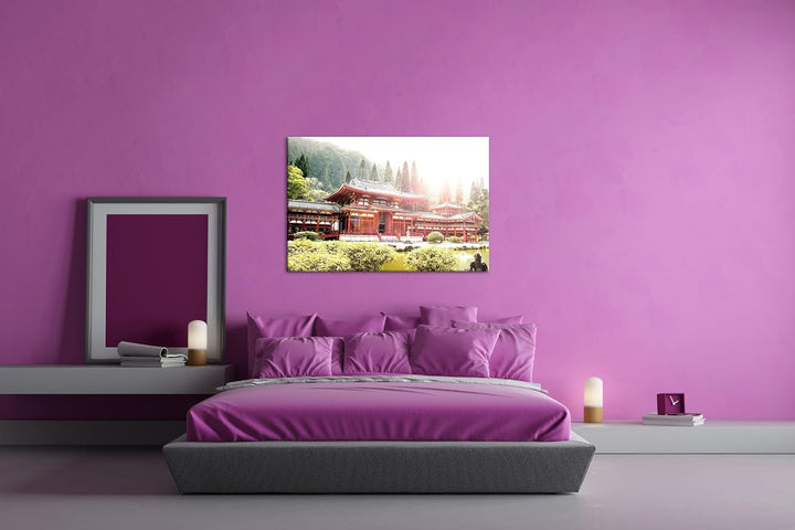 deyoli atemberaubende Tempelanlage in Asien Format: 60x40 als Leinwandbild, Motiv fertig gerahmt auf