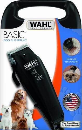 Wahl Basic Hundeschermaschine, Hund Katze Grooming Kit, Touch Up Haustier Fell, leiser Netzbetrieb,