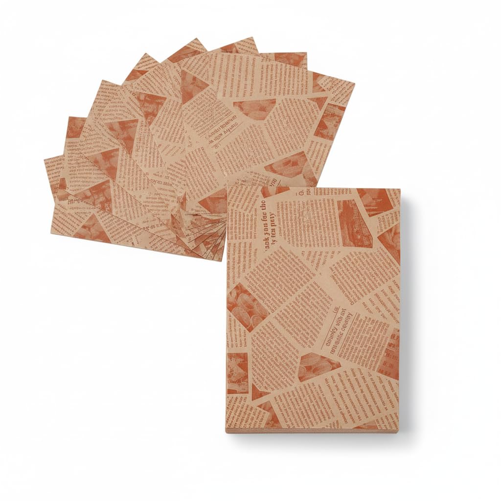 150 Blatt Käsepapier, Wasserfestes & Öl-Burgerpapier,Wachspapier, Backpapier Zuschnitte für Korb, Bu