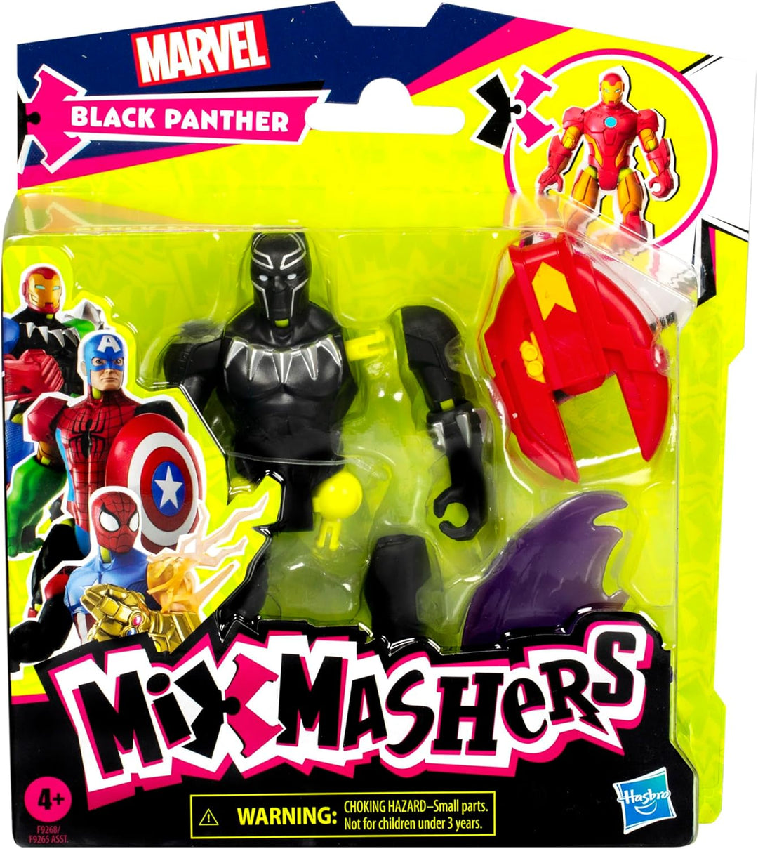 AVENGERS MixMashers Marvel Black Panther Mix-and-Match Action-Figur & Accessoires, Black Panther