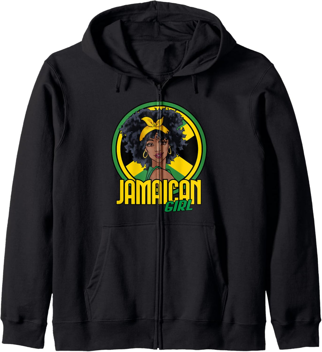 Jamaikanisches Madchen Jamaika Flagge Geschenk Jamaica Gift Kapuzenjacke