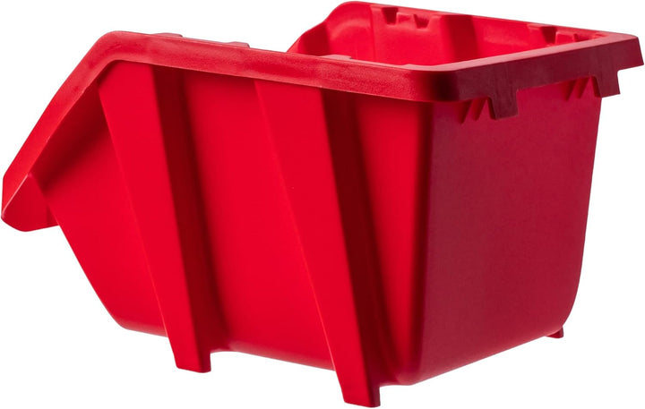 KADAX Werkstatt-Stapelkiste, kleine Sortierbox aus PP Kunststoff, Sichtlagerbox in verschiedenen Grö