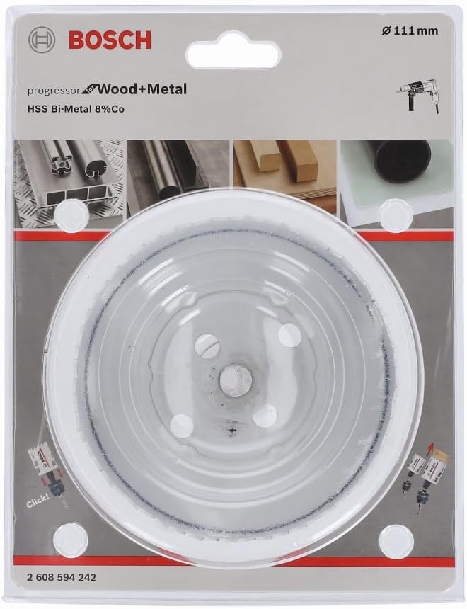 Bosch Accessories Lochsäge Progressor for Wood & Metal (Holz und Metal, Ø 111 mm, Zubehör Bohrmaschi
