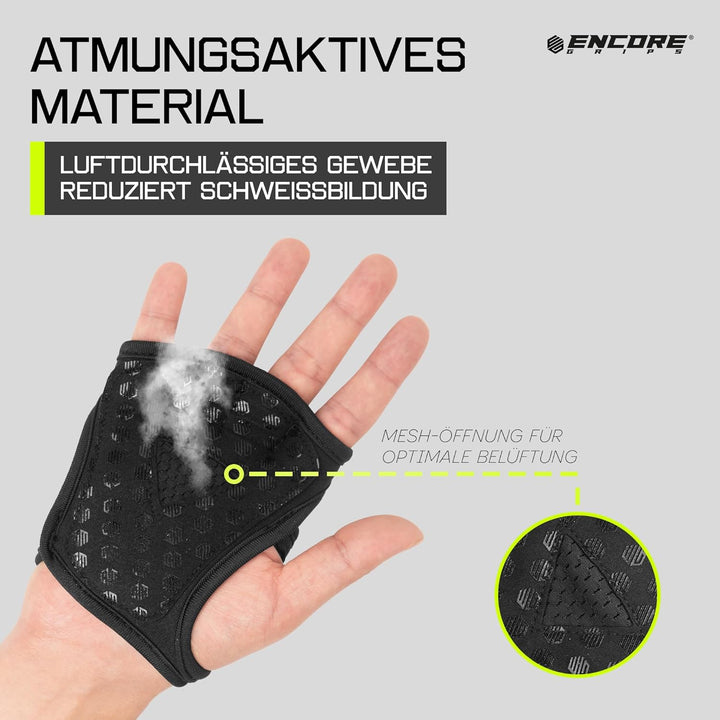 Griffpolster Kraftsport – Griffhilfen & Grip Pads für Krafttraining, Bodybuilding & Klimmzüge, Neopr