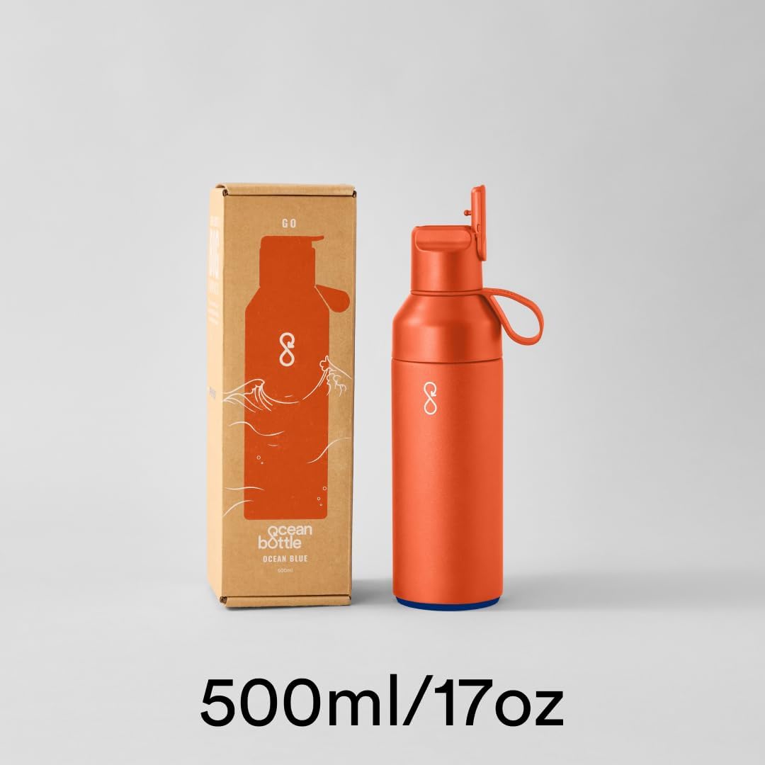 Ocean Bottle - Go Wasserflasche aus recyceltem Edelstahl - umweltfreundlich &amp; wiederverwendbar - Son