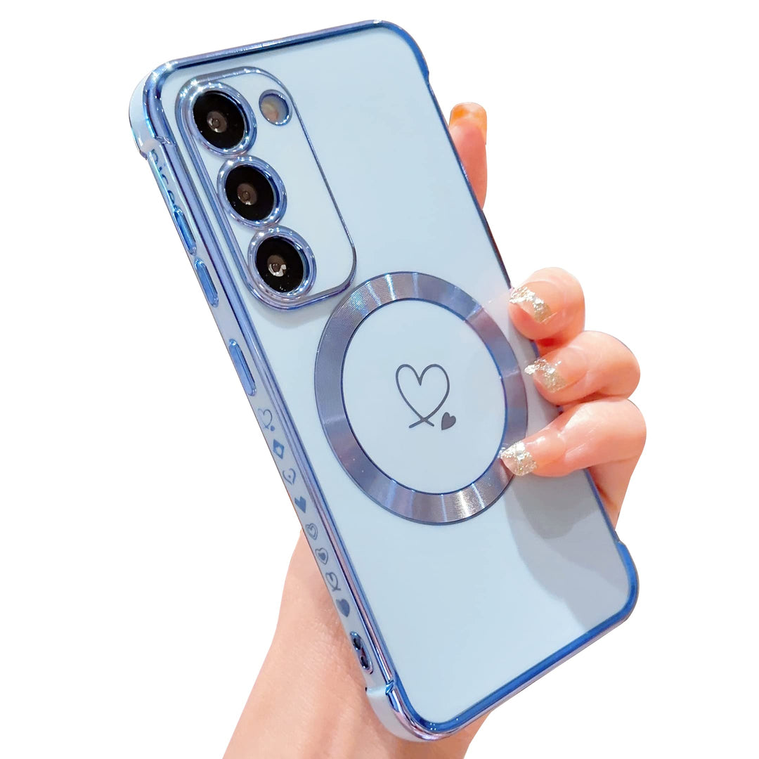 ZTOFERA für Samsung Galaxy S23 5G Hülle, 6,1 Zoll, Magnetisch Handyhülle für S23 Case, Weiche Siliko