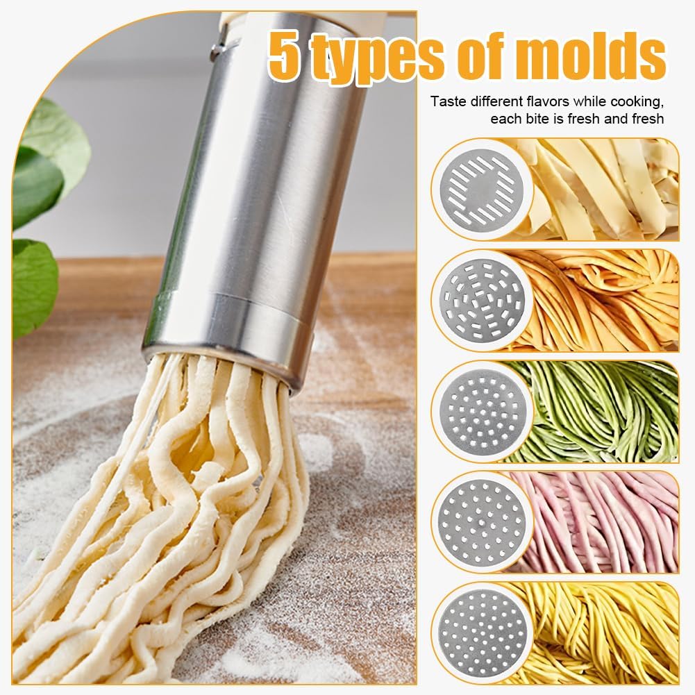 CEWROM Nudelmaschine Elektrische Handheld, Automatische Handheld Noodle Maker, Nudelmaschine Tragbar